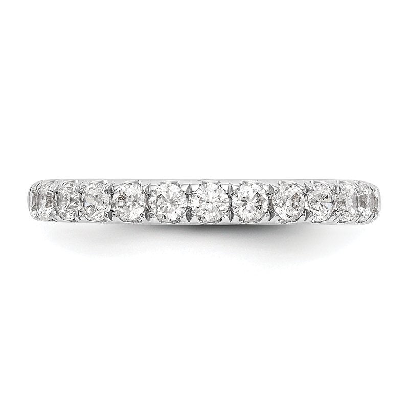 14K White Gold 1/2 carat Lab Grown Diamond VS+ F+ Complete Wedding Band