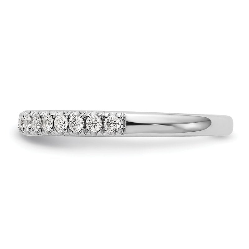14K White Gold 3/8 carat Lab Grown Diamond VS+ F+ Complete Wedding Band