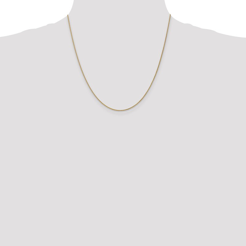 14K 10 inch 1.05mm Spiga with Lobster Clasp Anklet
