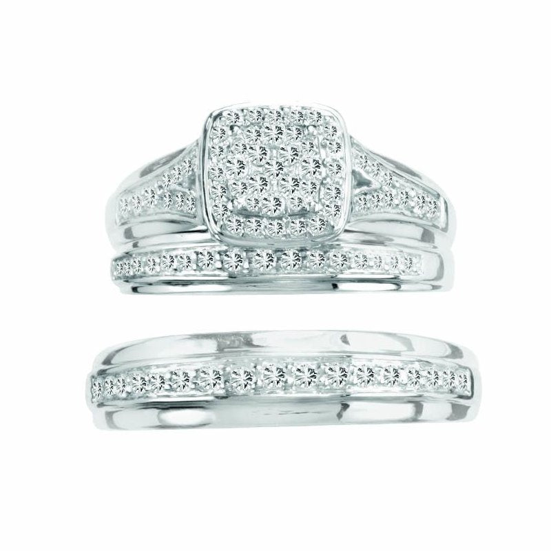 14K   0.70Ct  Diamond Trio Set