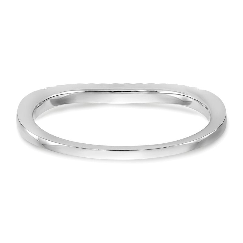 14K White Gold 1/5 carat Lab Grown Diamond VS+ F+ Set of Two Complete Wedding Bands