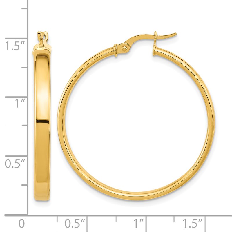 14K Polished Earrings