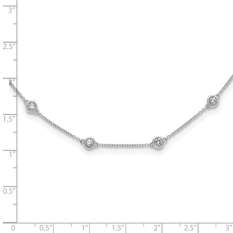 14K Rose Gold 3/8 carat Lab Grown Diamond VS+ F+ Complete 7 Station 7 in Bracelet