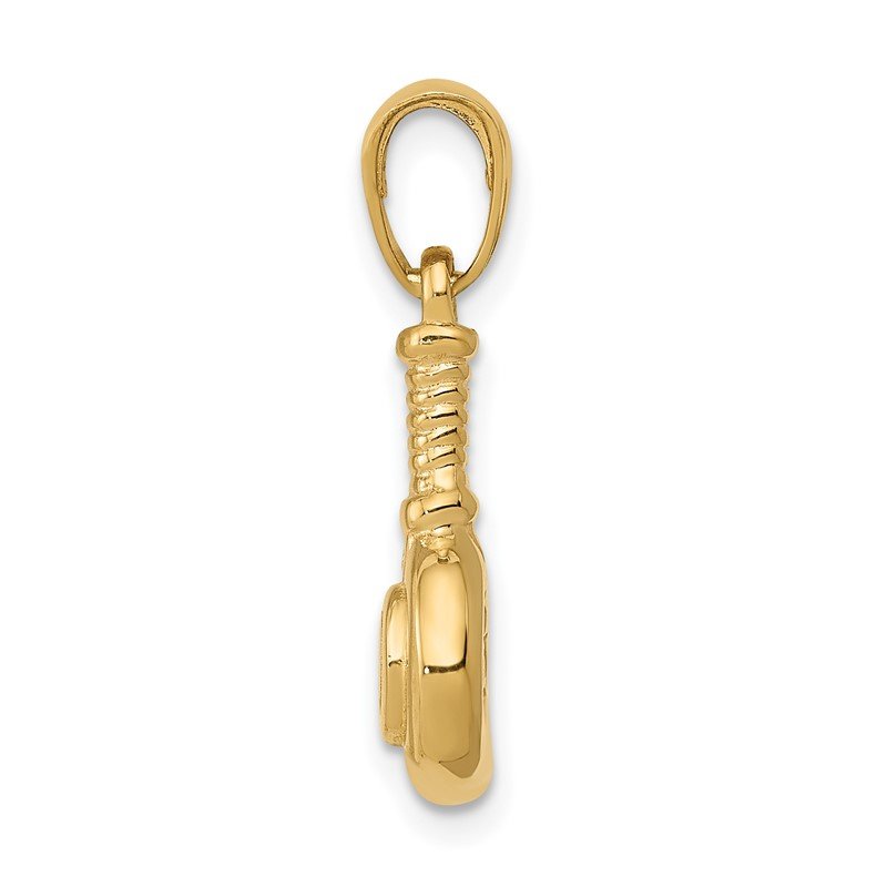 14k 3-D Blow Dryer Pendant
