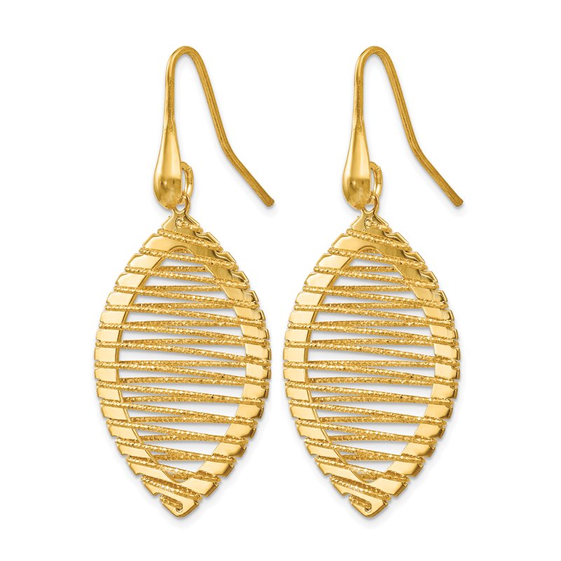 Sterling Silver Gold-plated Shepherd Hook Earrings