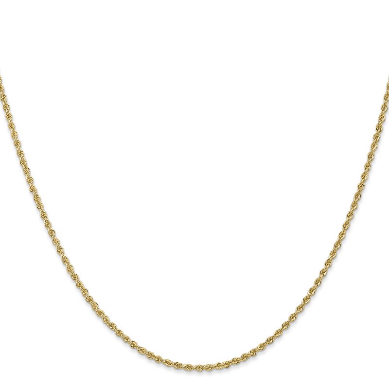 14K 1.6mm Solid Regular Rope Chain