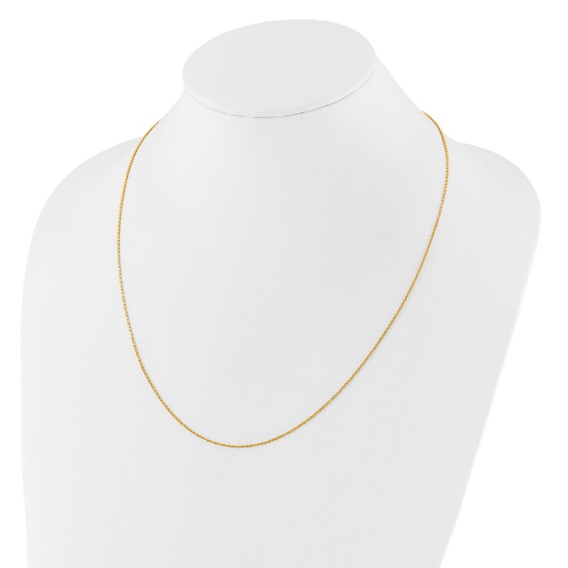 14K Adjustable  1.25mm D/C Cable Chain