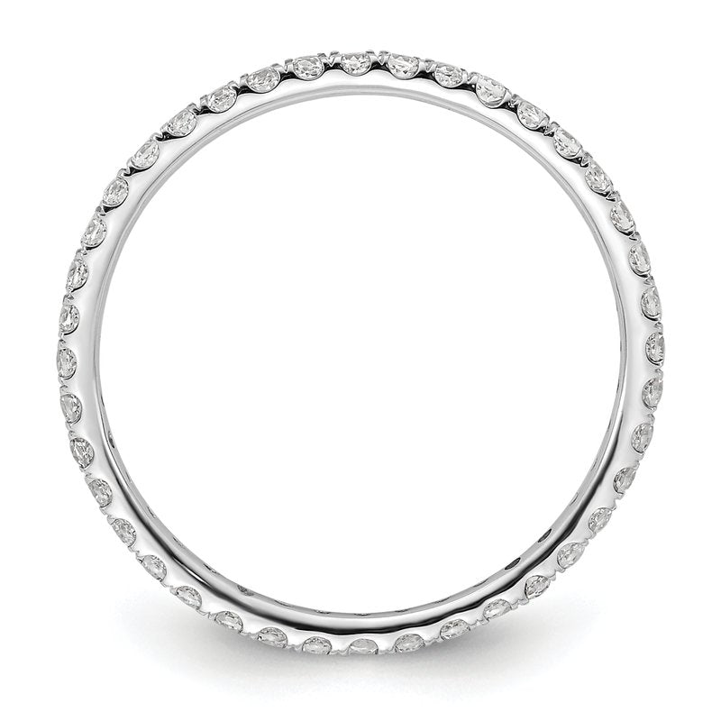 14K Rose Gold 1/2 carat Lab Grown Diamond VS+ F+ Size 4.5 Complete Eternity Band