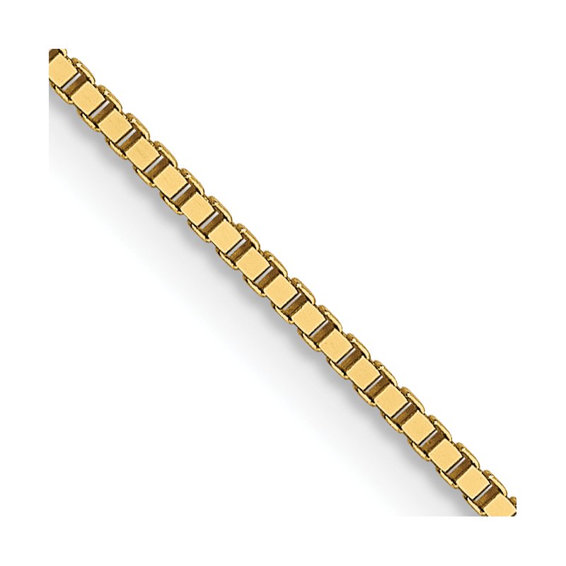 14K .8mm Box with Lobster Clasp Chain
