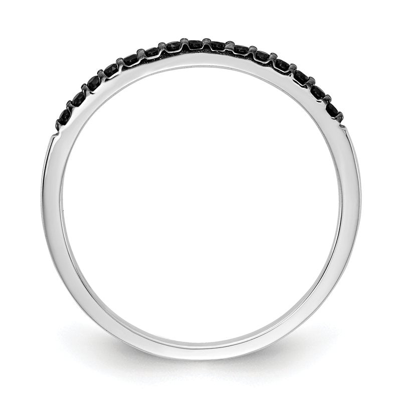 14k White Gold Diamond Band