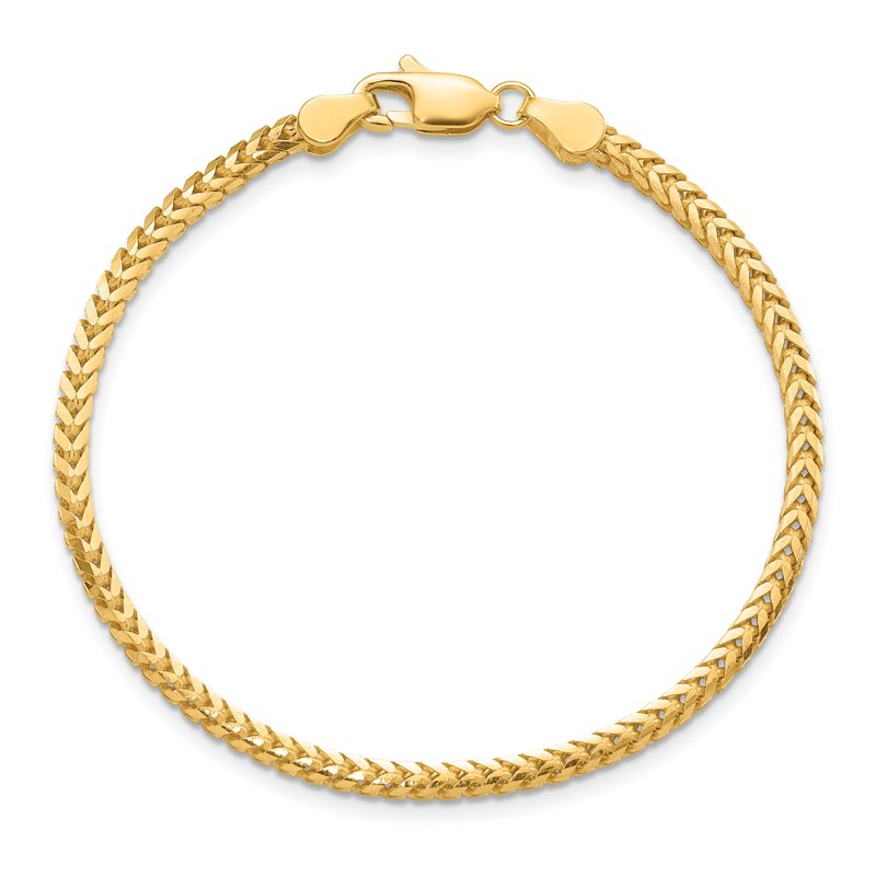 14K 16 inch 2.5mm Franco with Lobster Clasp Chain