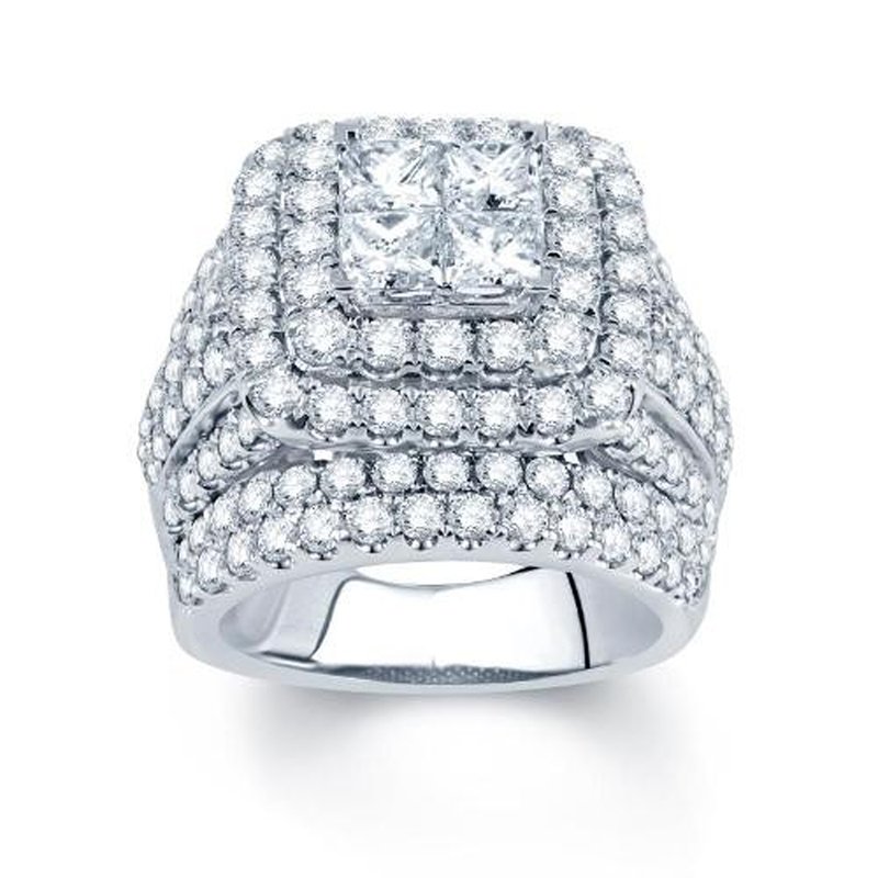 14K 5.06 Ct Diamond Bridal Ring