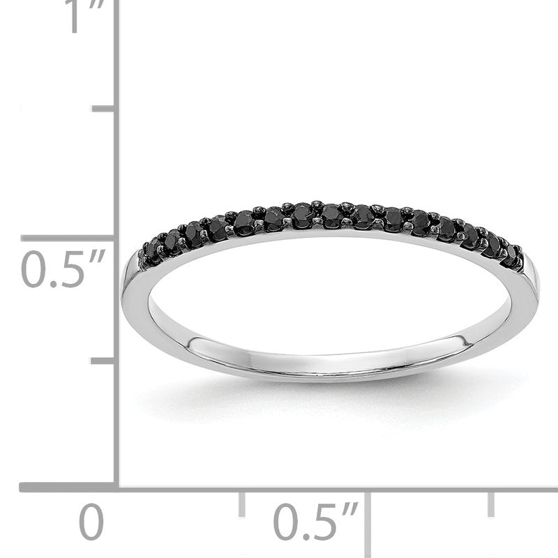14k White Gold Diamond Band