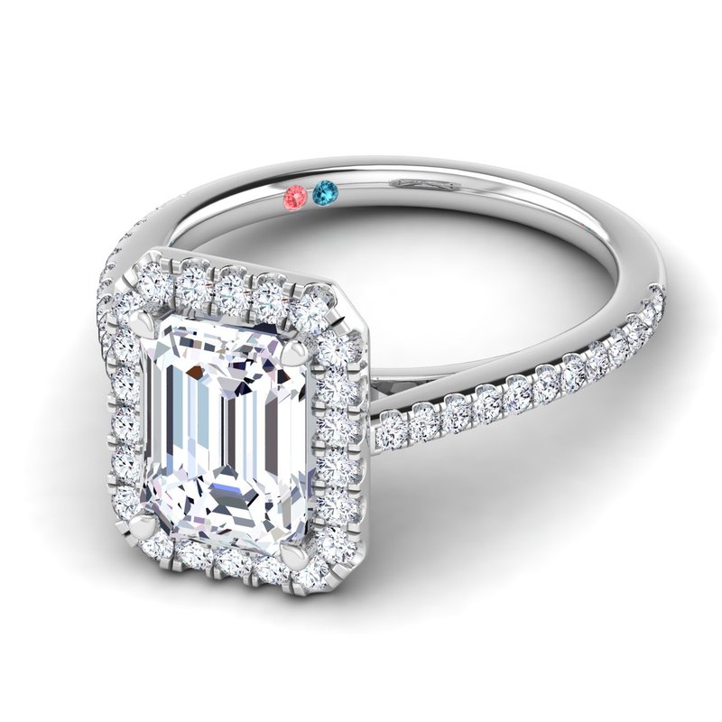 Lab Grown Diamond Halo Engagement Ring