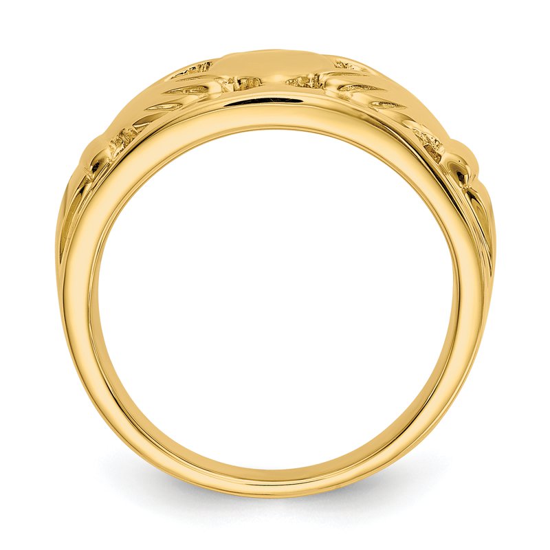 14k Polished Ladies Claddagh Ring