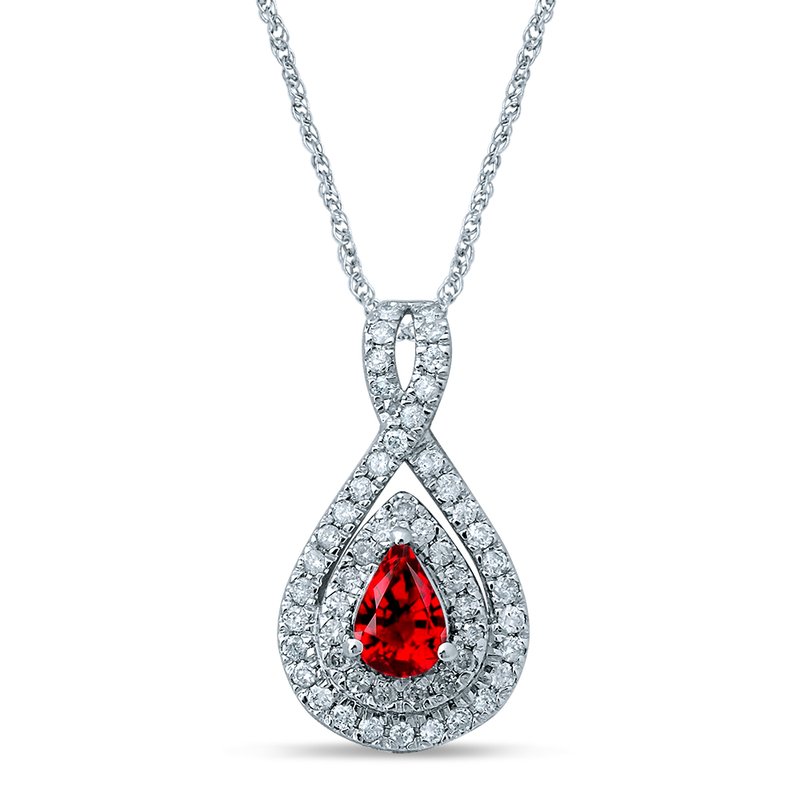 14K Diamond  Ruby   Ring
