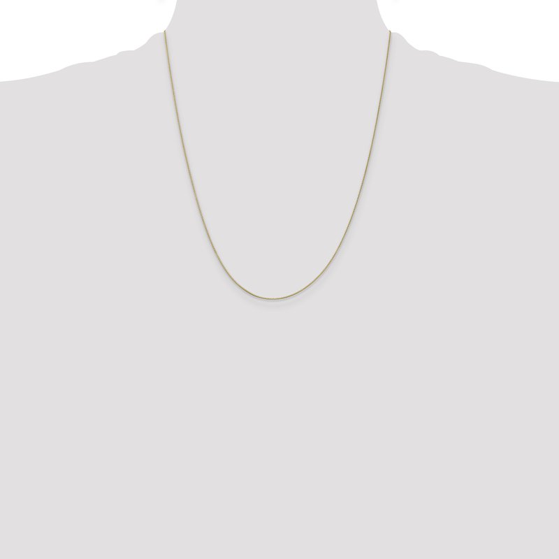 14K 14 inch .5mm Box with Spring Ring Clasp Chain