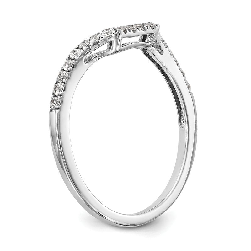14K White Gold 1/5 carat Lab Grown Diamond VS+ F+ Complete Wedding Band