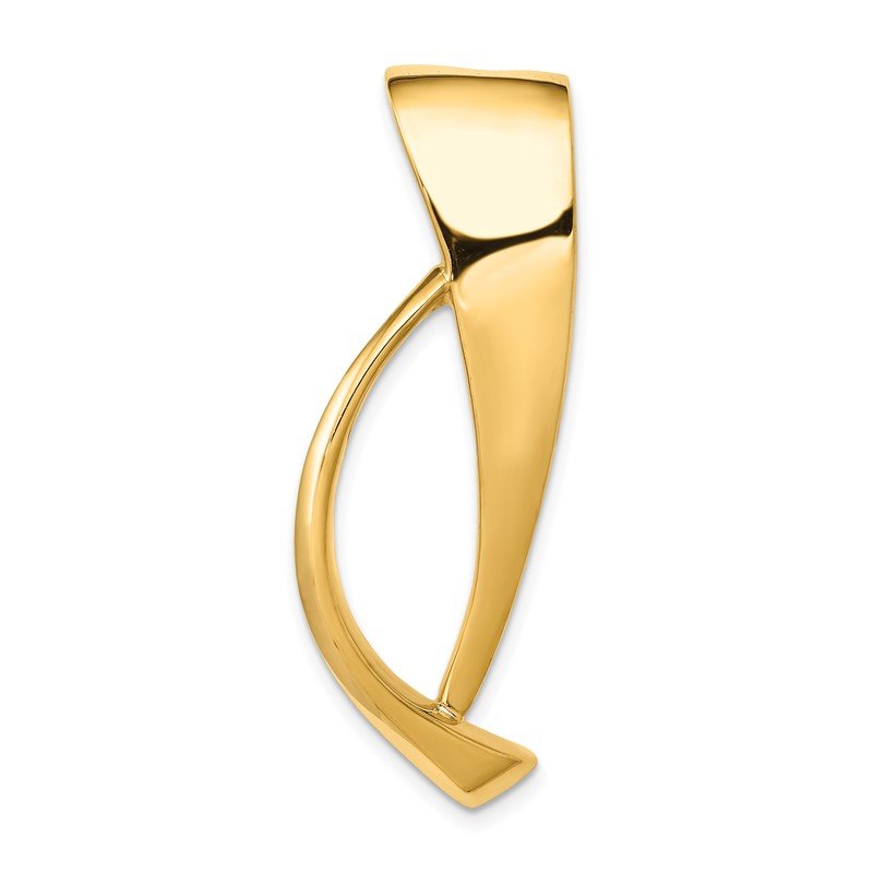 14k Polished Slide Fits up to 8mm Regular/Fancy/Reversible Omega
