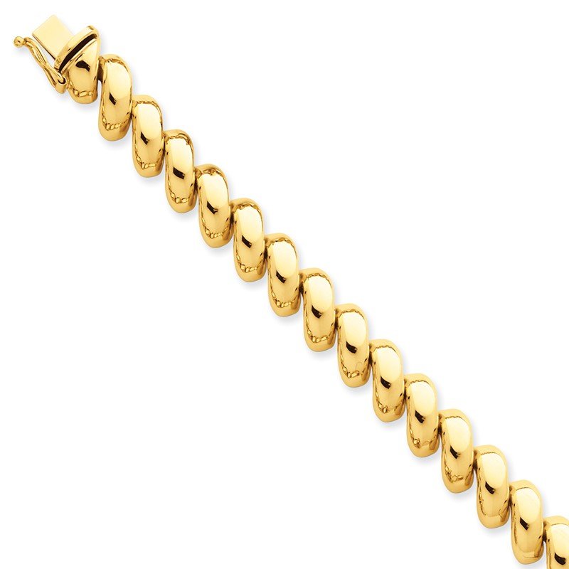 14k Polished 10mm 17 inch San Marco Necklace