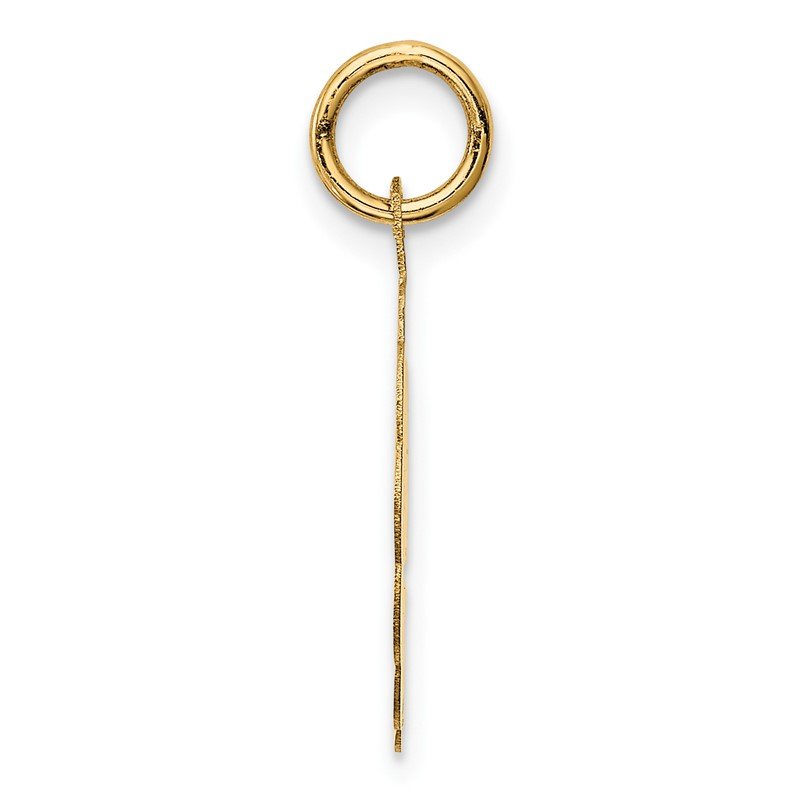 14k GRADUATION DAY with Cap 16mm Engravable Disc Charm