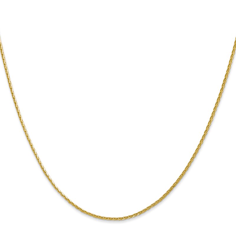 14K 1.3mm D/C Wheat Chain