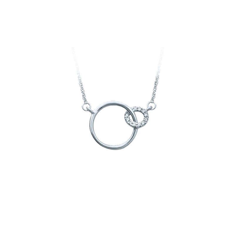 14K 0.02Ct Diam Pendant With Chain
