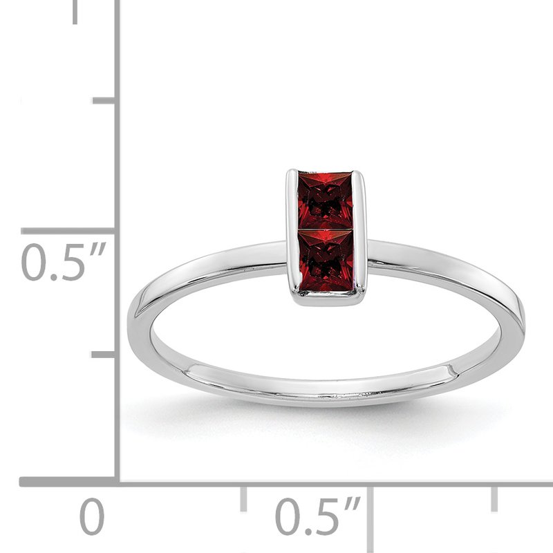 14k White Gold Amethyst Ring