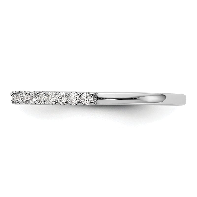 14K White Gold 1/6 carat Lab Grown Diamond VS+ F+ Complete Wedding Band