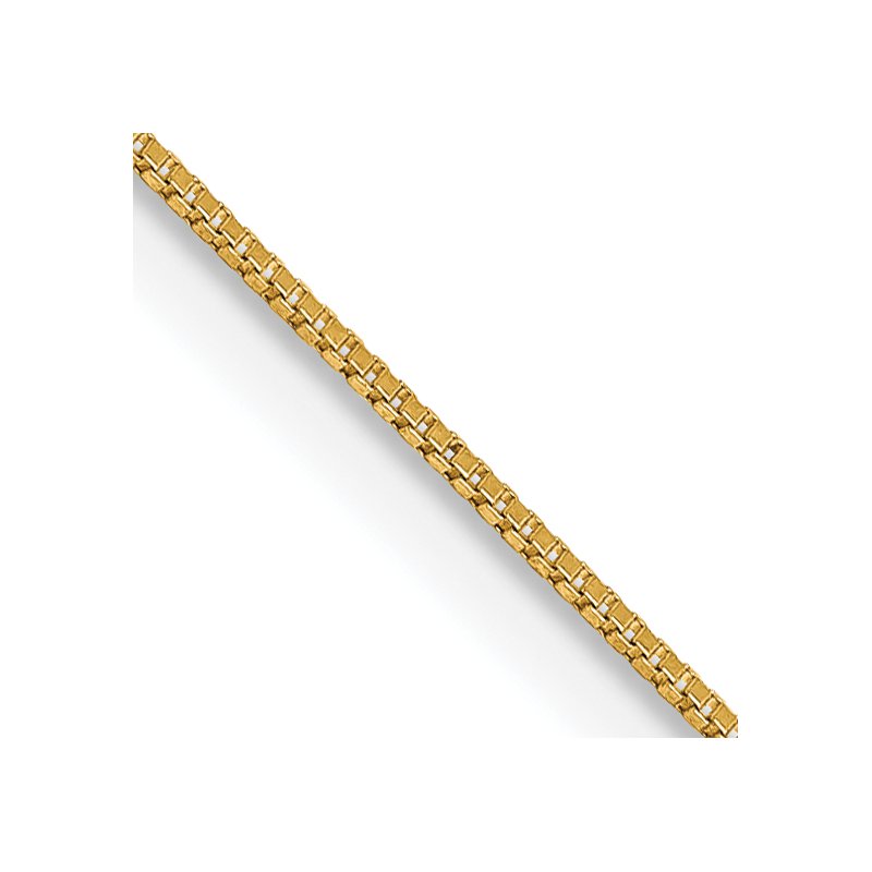 14K 14 inch .5mm Box with Spring Ring Clasp Chain