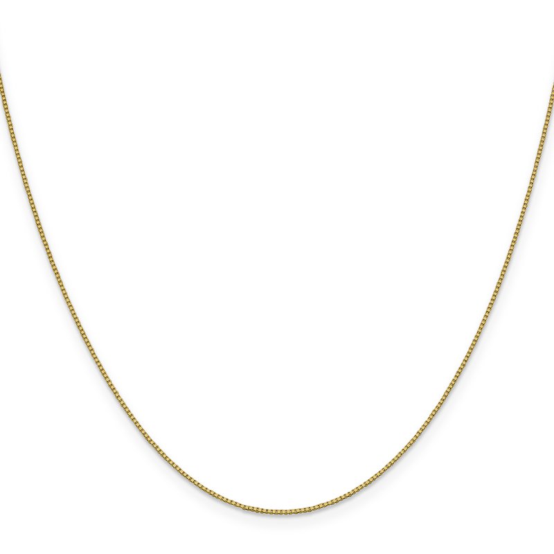 18K 16 inch .7mm Box with Lobster Clasp Chain