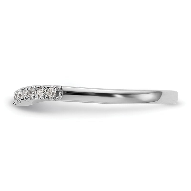 14K White Gold 1/5 carat Lab Grown Diamond VS+ F+ Set of Two Complete Wedding Bands