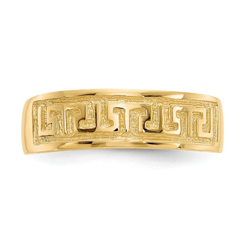 14k Greek Key Toe Ring
