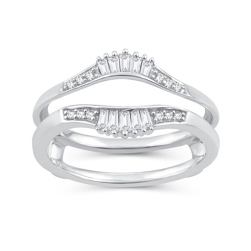 14K 0.26Ct Diamond Ring Guard