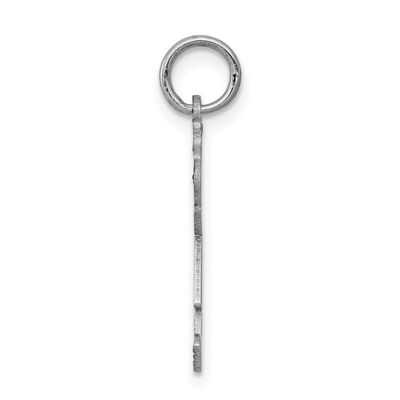 14k White Gold The Kids Small Heart Dress Girl Engravable Joy Charm