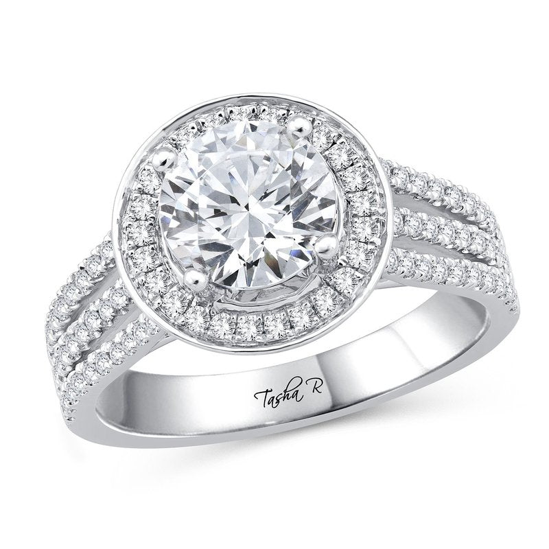 0.45 Ct Diam  Platinum Semi Mount