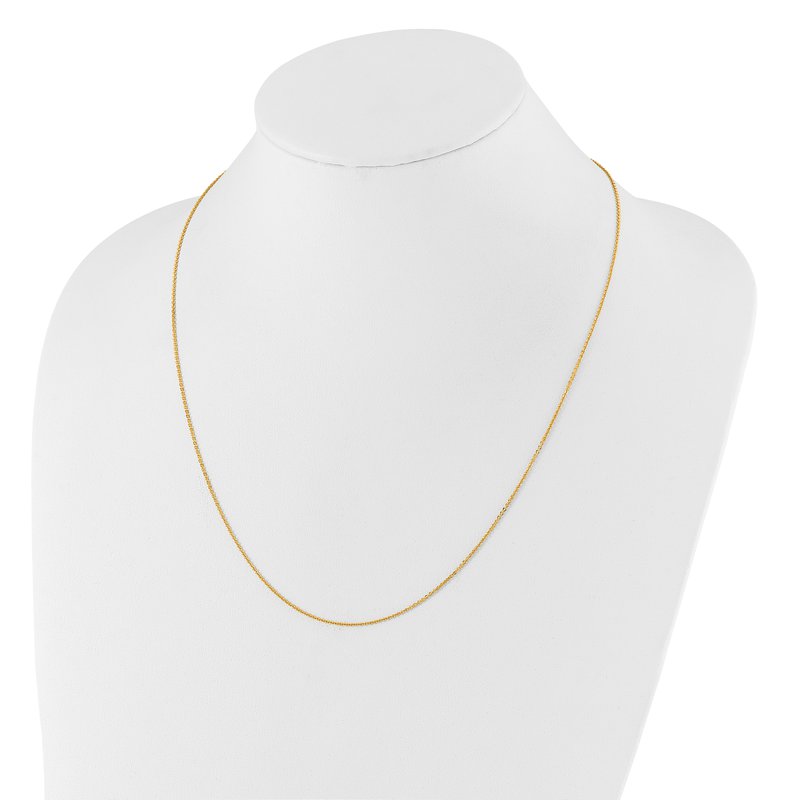 14K Adjustable 1.25mm Flat Cable Chain