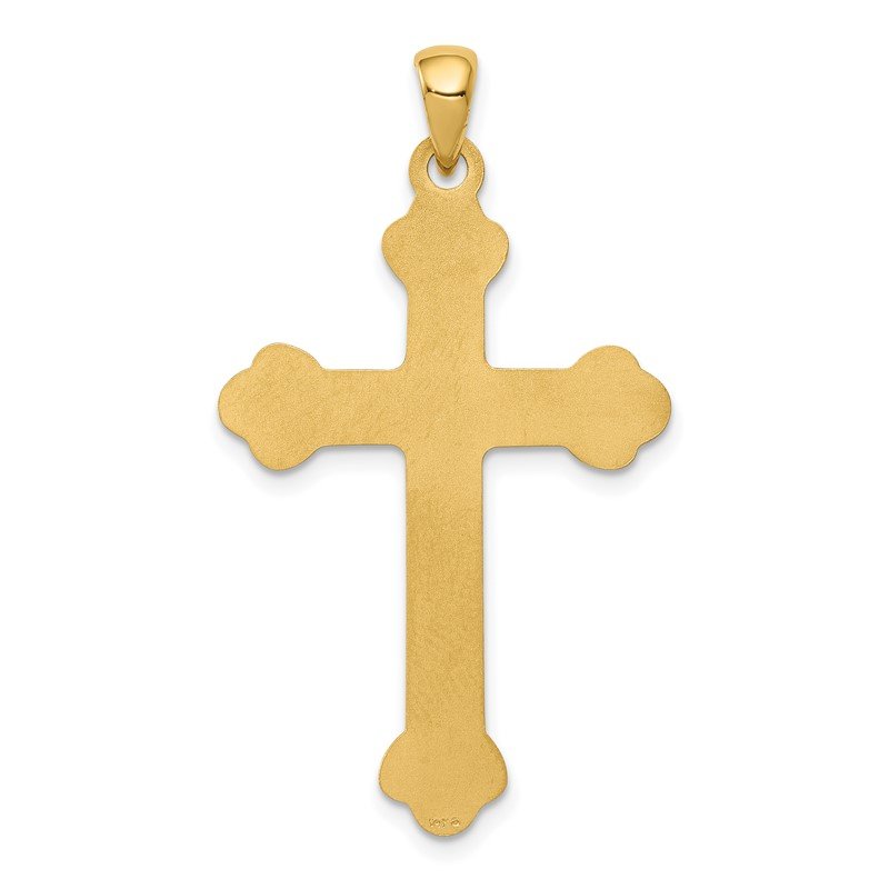 14k Budded Cross Pendant