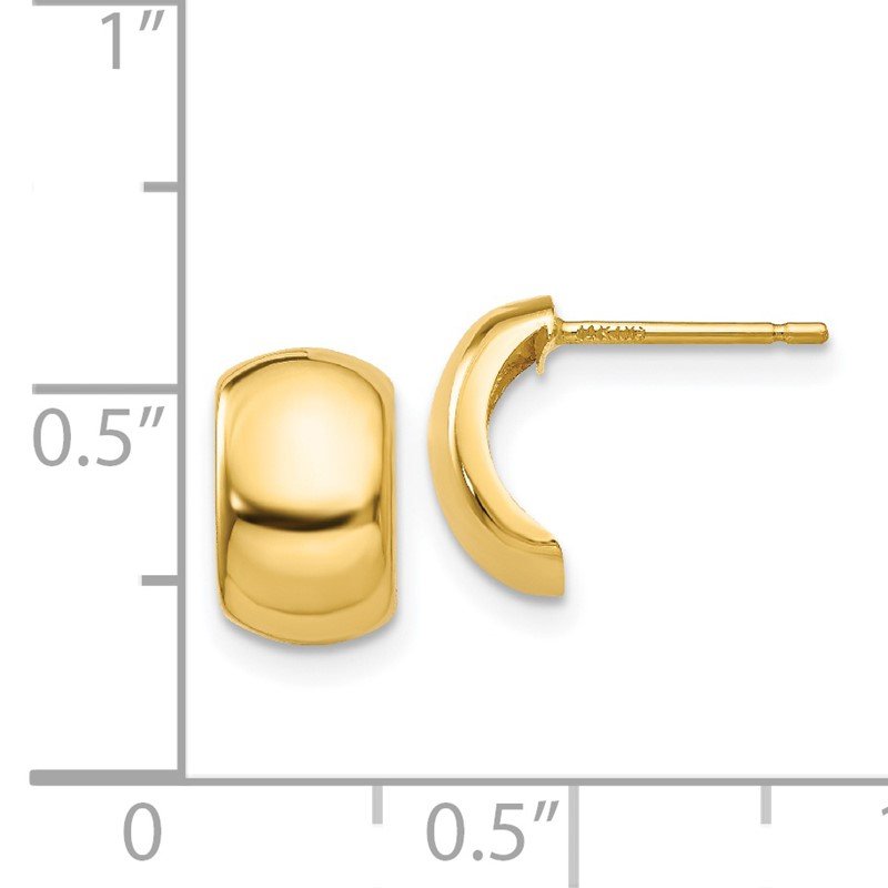 14k Polished Fancy Post Earrings
