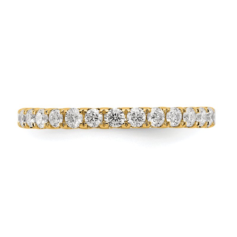 14K Rose Gold 1/2 carat Lab Grown Diamond VS+ F+ Size 4.5 Complete Eternity Band