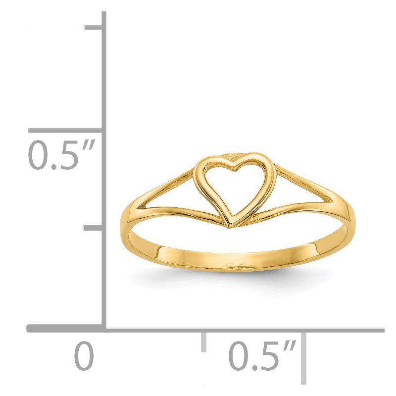 14k Madi K Heart Baby Ring