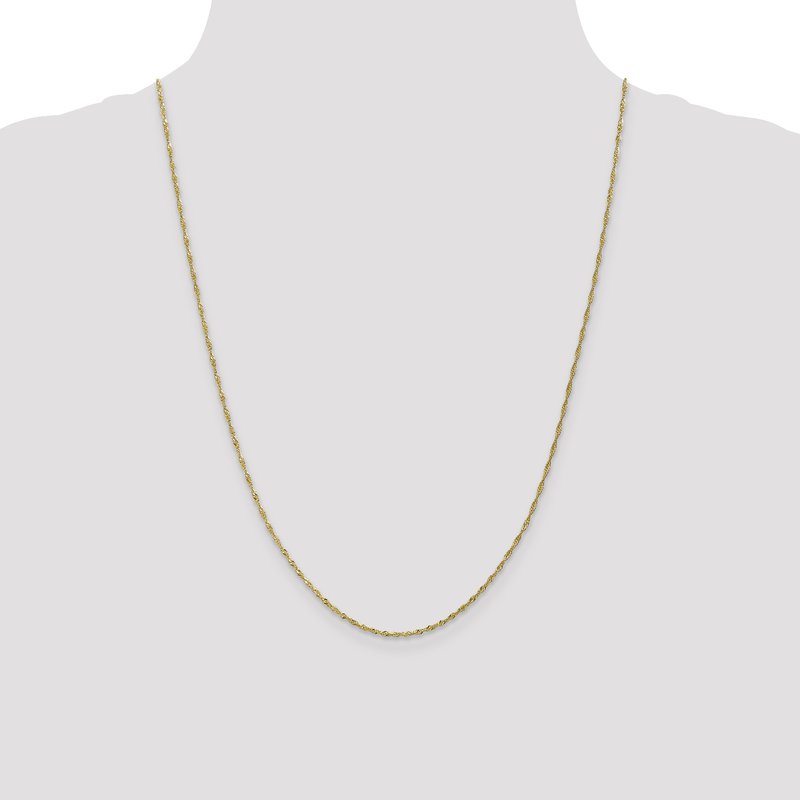 10K 1.3 mm Singapore Chain