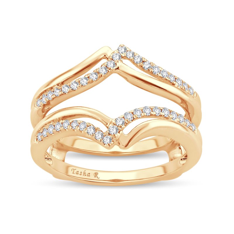 14K  0.25Ct  Diamond  Ring Guard.
