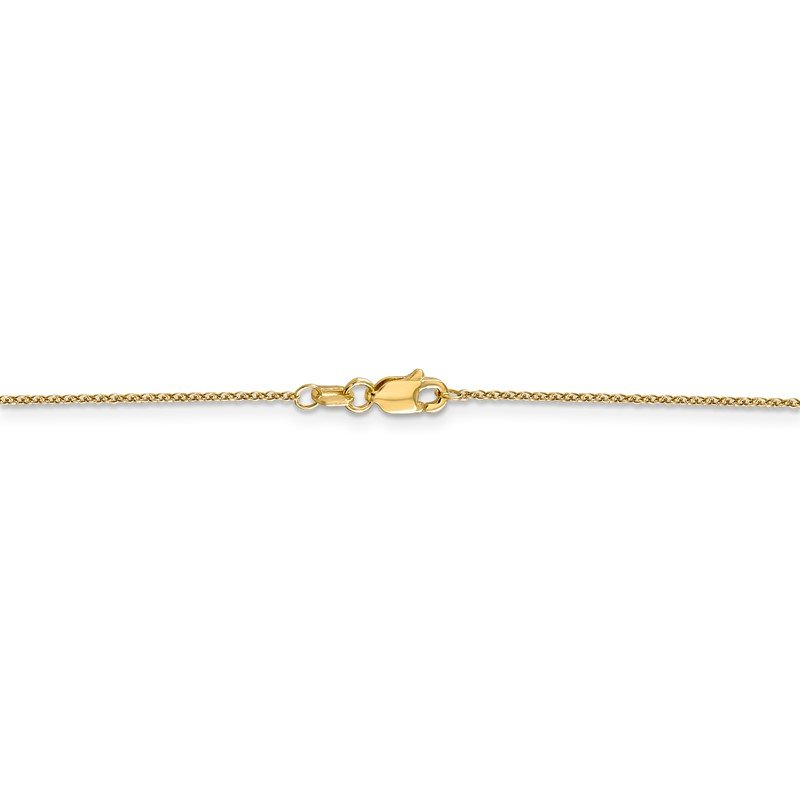 14K 14 inch .9mm Cable with Lobster Clasp Chain