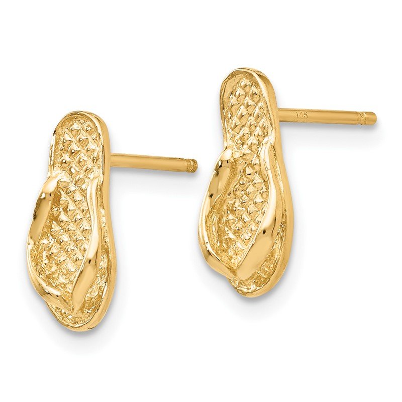 14k Flip Flop Earrings