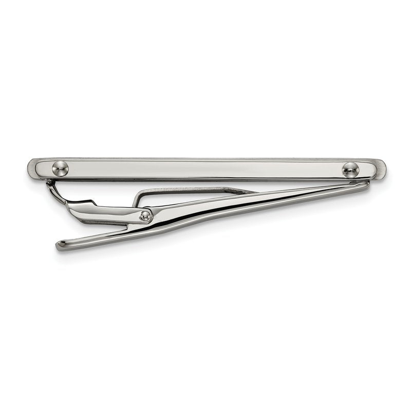 Stainless Steel Brushed and Polished Tie Bar