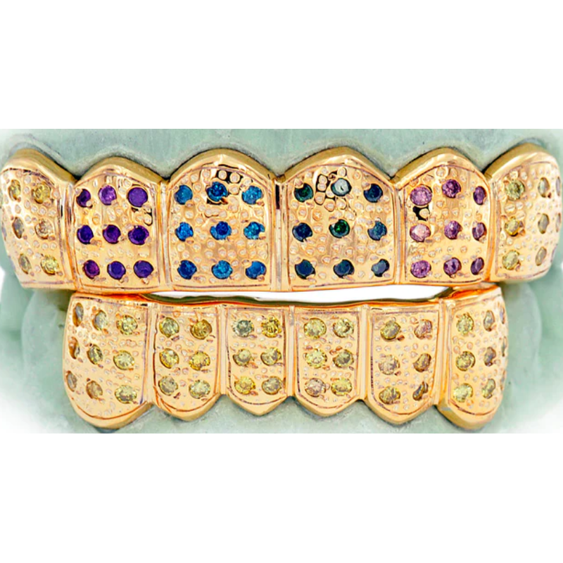 Multi Diamond Pave Grill