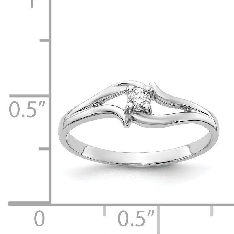 14k White Gold VS Diamond ring