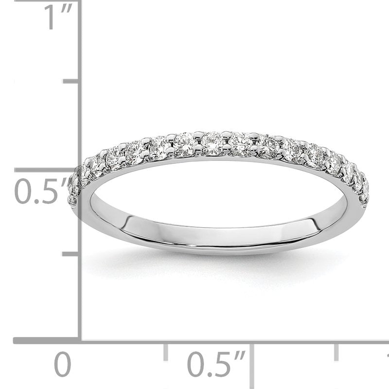 14k White Gold Diamond Band