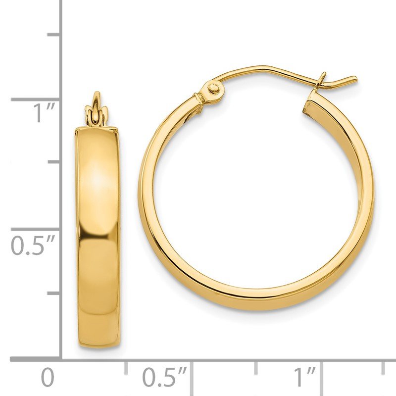 14k Polished Hoop Earring